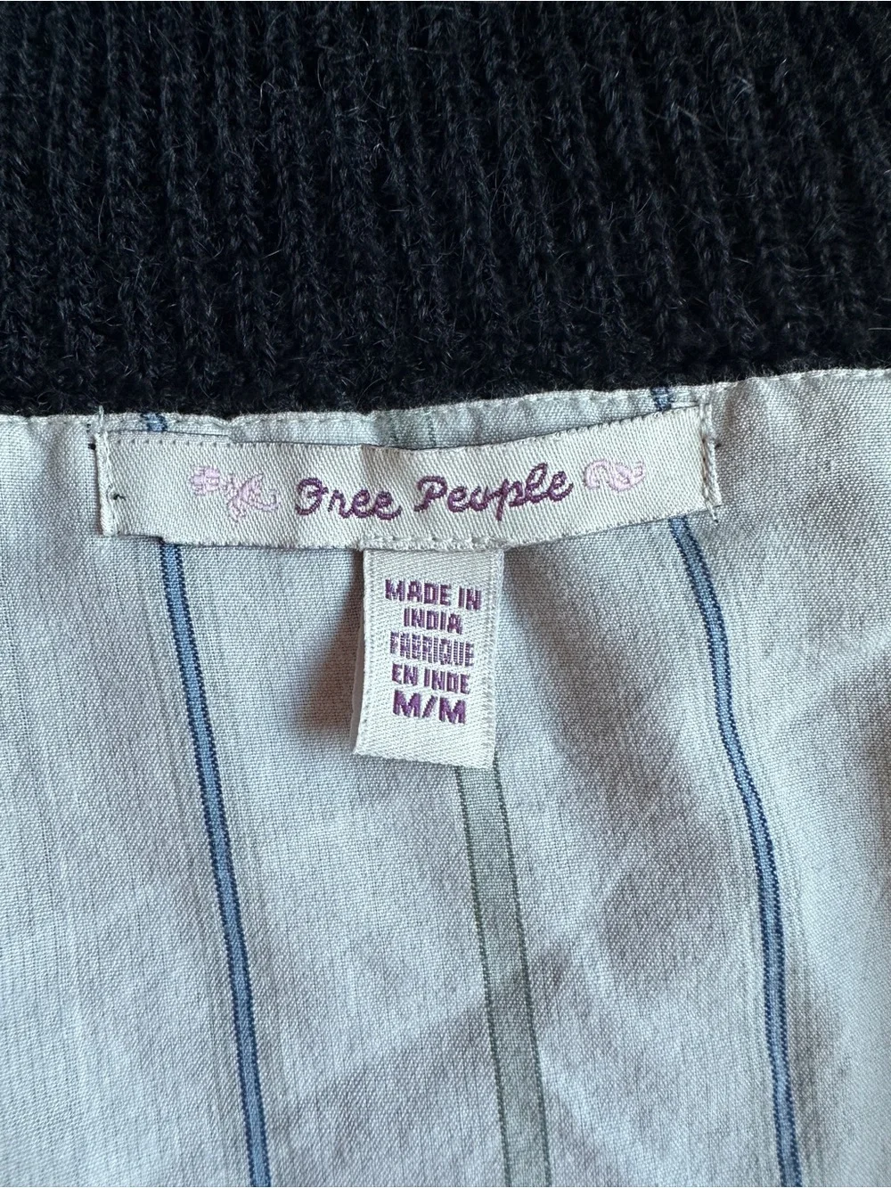 Vintage free people wool cotton combination baseball jacket